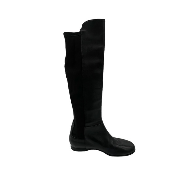 Enzo Angiolini Black Zeric Tall Knee High Stretch Boots Size 6 1/2 Women's - Picture 4 of 11